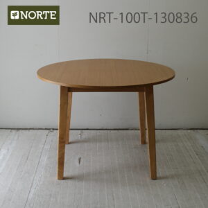 北欧家具 ダイニングテーブル NRT-100T-130836 オーク材の丸ダイニングテーブル 家族の輪が広がるテーブル インテリアのアクセント 心地よい円のフォルム インテリアに調和する丸テーブル シンプルで洗練された円テーブル