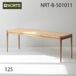 ダイニングベンチ /ダイニングベンチ/木製/無垢/北欧/おしゃれ/ベンチ/チーク材/ラタン/ダイニング/NRT-125B-501011 /RW
