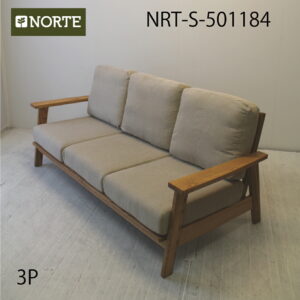 北欧 ダイニングソファ 無垢材 優しい色合いでお部屋に溶け込む3Pスノコソファ。NRT-D-S-501184 /FJ