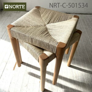 【2脚セット】ペーパーコードの可愛いスツール NRT-ST-501534