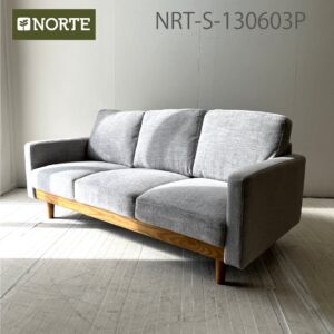 北欧デザインソファ NRT-S-130603P ダイニングソファ 無垢材 優しい色合いでお部屋に溶け込む3Pソファ