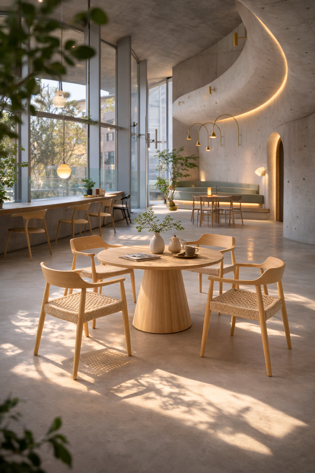 【 2脚/4脚セット 】ビークチェア2脚セット ダイニングチェア 木製 2脚セット 北欧 シンプル モダン 椅子 イス チェア チェアー ダイニング ペーパーコード オイル仕上げ オイルフィニッシュ コンフォートチェア 無垢 - 画像 (5)