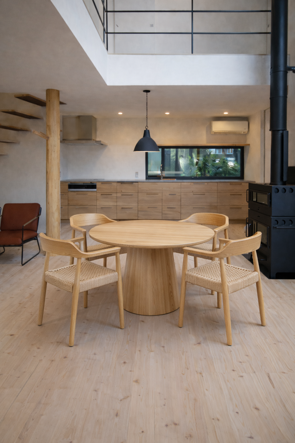 【 2脚/4脚セット 】ビークチェア2脚セット ダイニングチェア 木製 2脚セット 北欧 シンプル モダン 椅子 イス チェア チェアー ダイニング ペーパーコード オイル仕上げ オイルフィニッシュ コンフォートチェア 無垢 - 画像 (6)