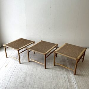 DECOシリーズ NRT-DB-130631 ペーパーコードのディベッドスツール＆テーブル