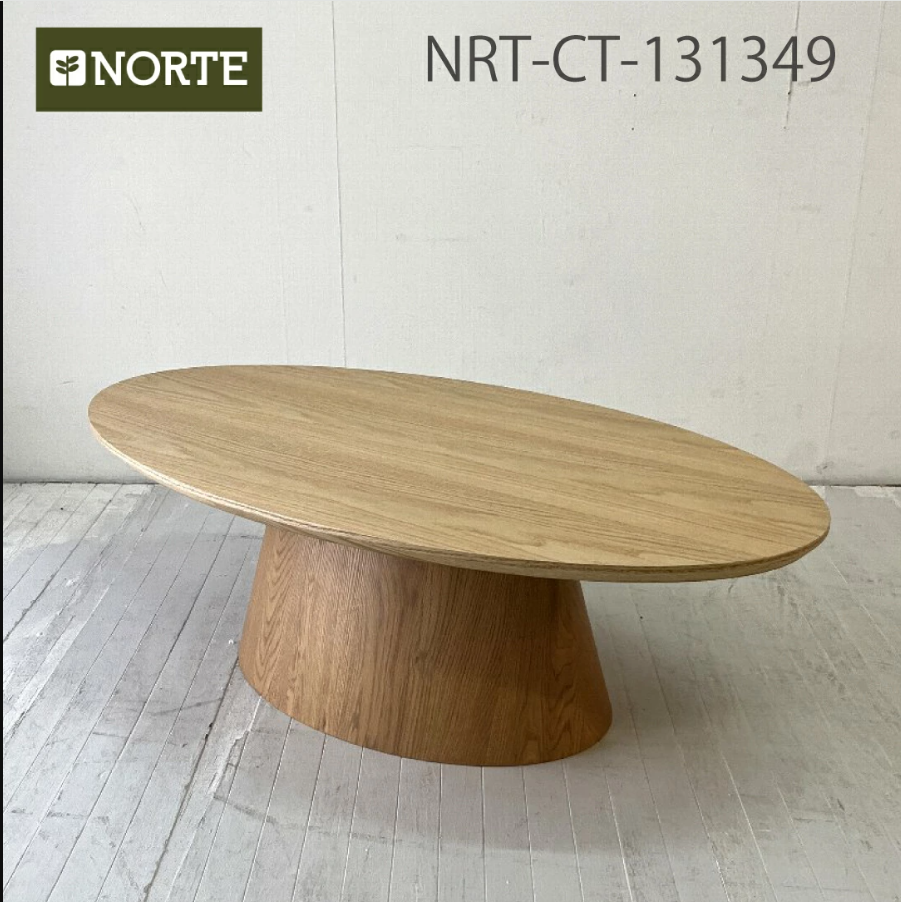 オーク材のリビングテーブル 北欧家具 ダイニングテーブル NORTE Flow Oval Table NRT-CT-131349 オーバルテーブル 丸いリビングテーブル 楕円 オーク材